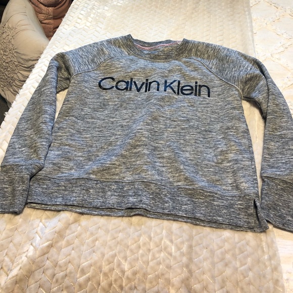 Calvin Klein Tops - Heather grey sweatshirt